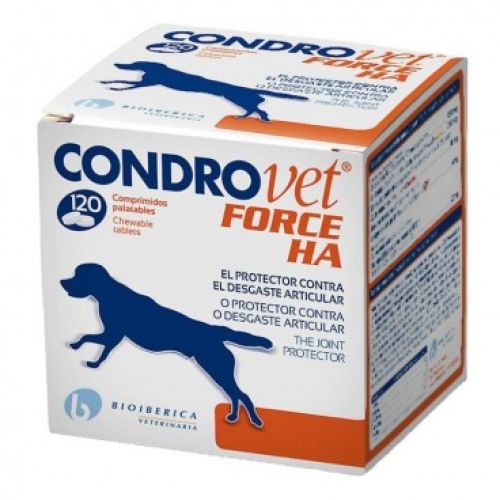 Supliment nutritional pentru caini cu probleme articulare Condrovet Force HA, 120 comprimate, Bioiberica