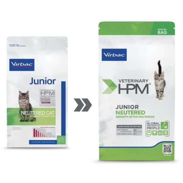 Virbac HPM Junior neutered cat 400g