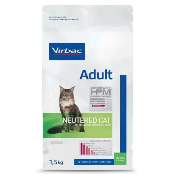 Virbac HPM Adult Neutered pisici x 1.5kg
