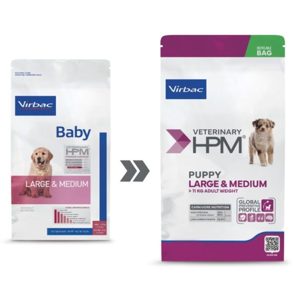 Virbac HPM Baby Dog Large & Medium 12kg
